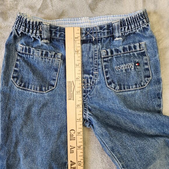Vtg Tommy Hilfiger Elastic Waist Pants Girls 4T Embroidered Y2k Style Preppy - Picture 7 of 8
